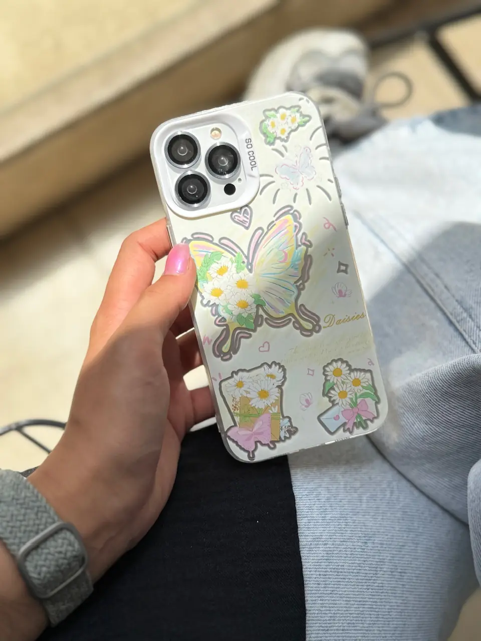 61666f قاب شمع گل پروانه - Image 1