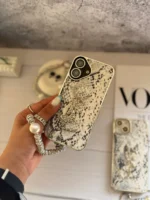 قاب YSL پایتون با آویز و محافظ لنز نگین دار - Image 3