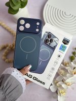 قاب آیفون AG GLASS ^ آبی تیره ^
