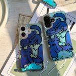 قاب Happy Blue Cat بدون‌ استند